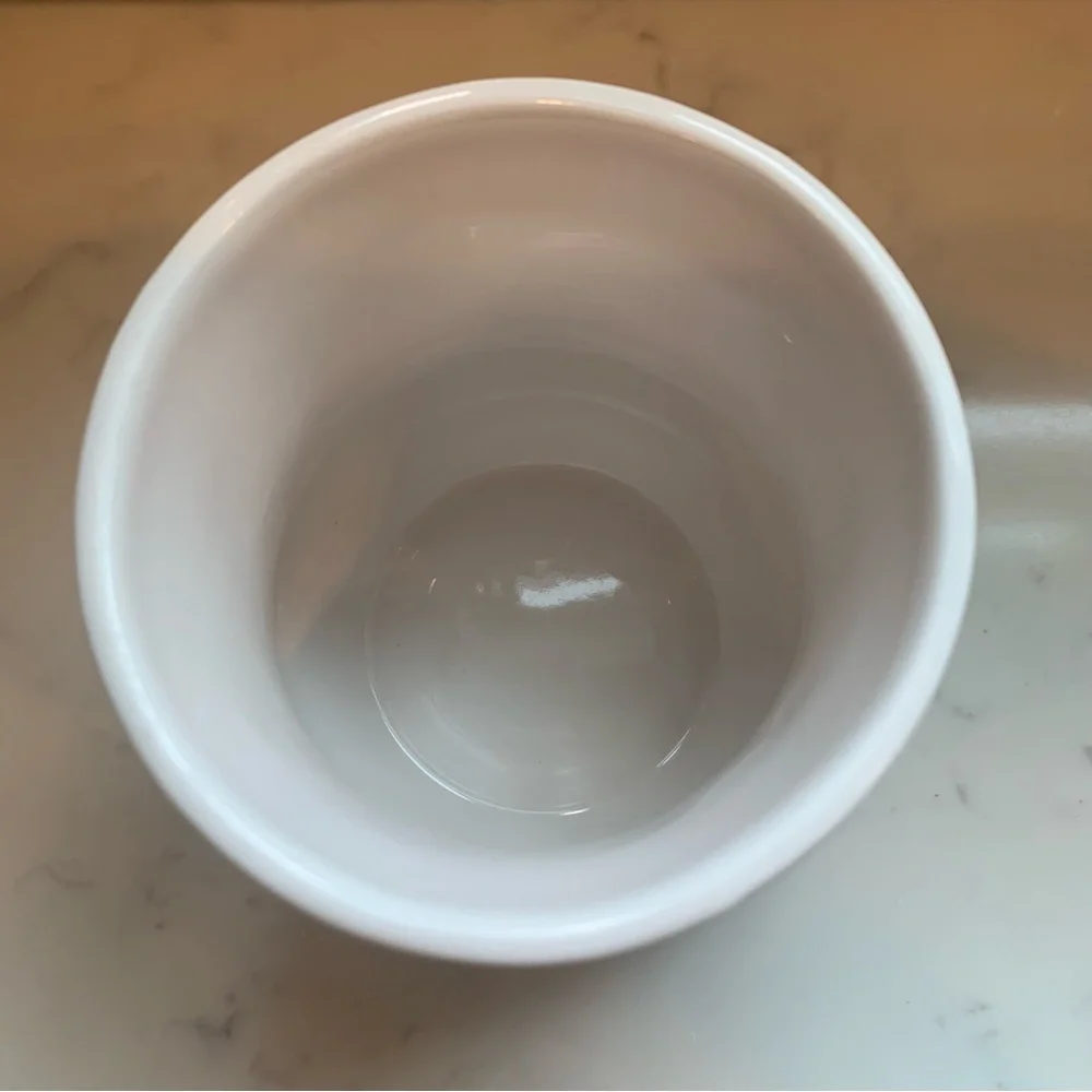 Longaberger Dogwood Pottery Dainty Floral Pot Ceramic Tumbler
